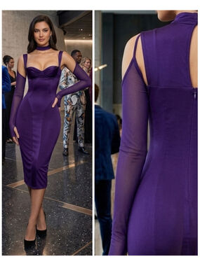 carlotta wine ruched draped chiffon dress House of CB | Dresses | House Of Cb Carlotta Wine Ruched Draped Chiffon Dress Womens Xsmall